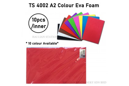 TS 4002 Twin Star A2 Size Colour Eva Foam (10pcs) TS 4002 Twin Star A2 Size Colour Eva Foam (10pcs)